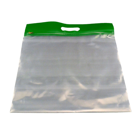 BAGS OF BAGS ZIPAFILE® Storage Bag, Green, PK25 ZFH1413G